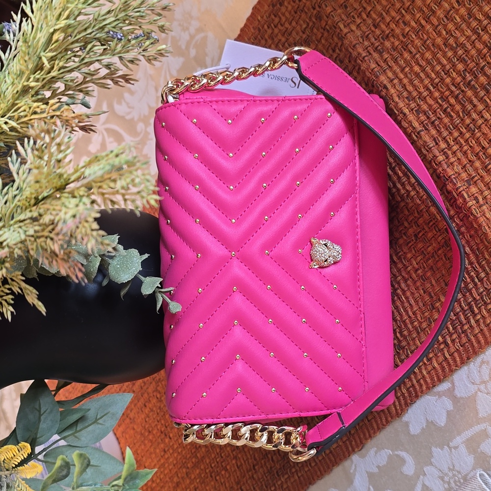 JESSICA SIMPSON BRAND WOMEN'S "BARBIE" PINK SHOULDER PURSE BAG